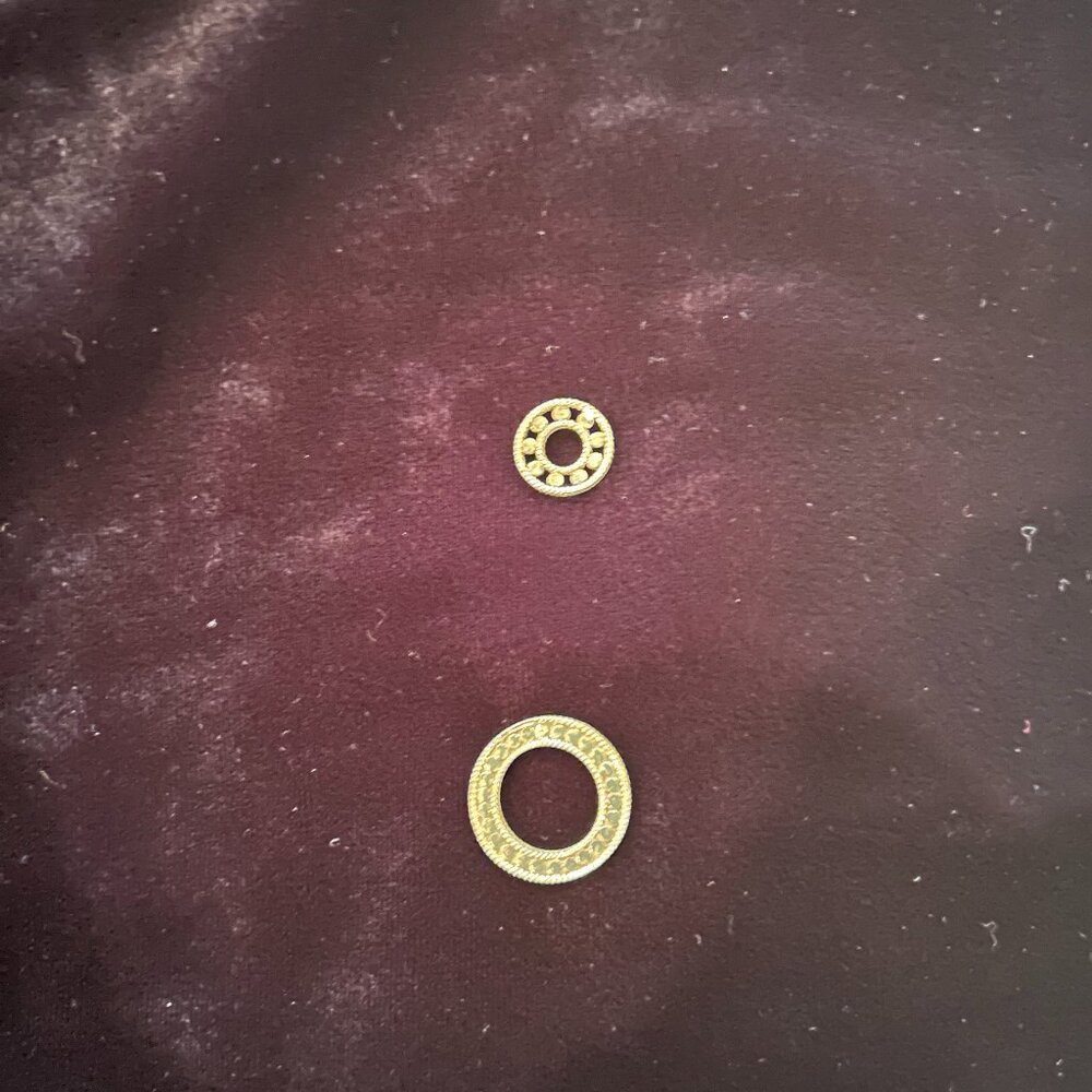 Anna Beck Circle of life rings - double halo - THIS DOES NOT INCLUDE THE CHAIN.